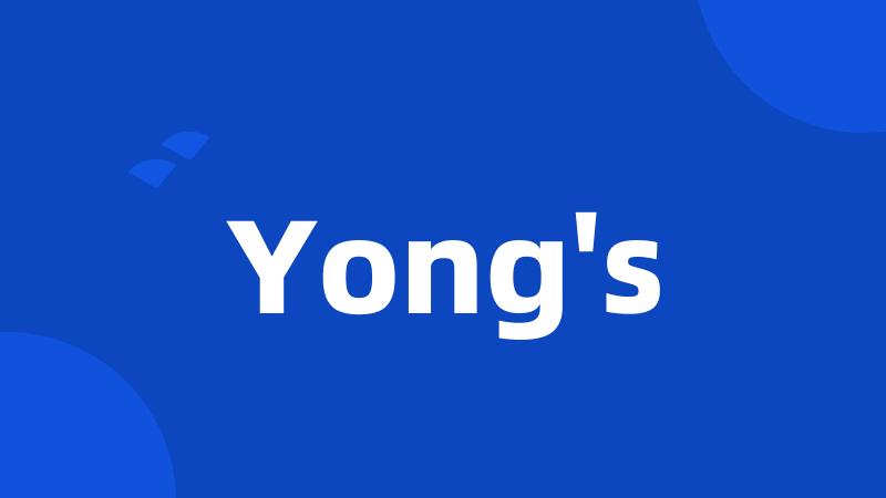 Yong's