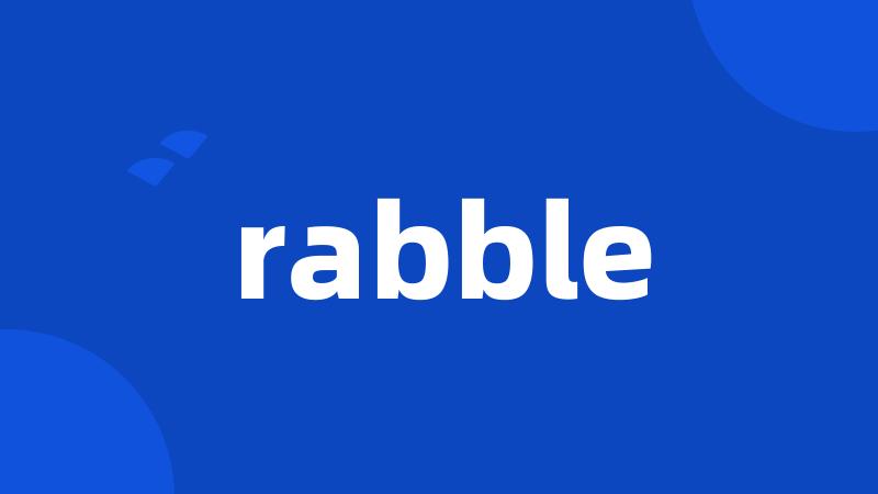 rabble