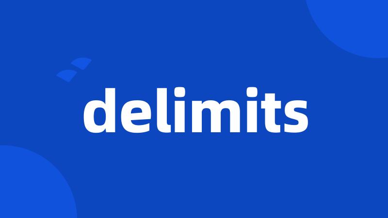 delimits