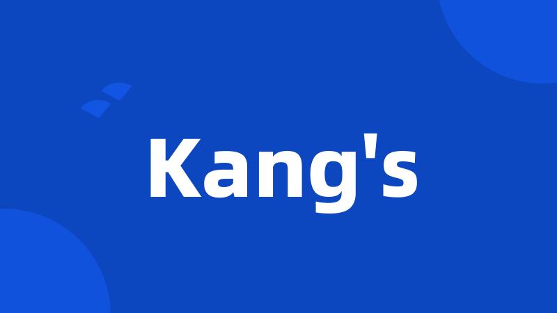 Kang's