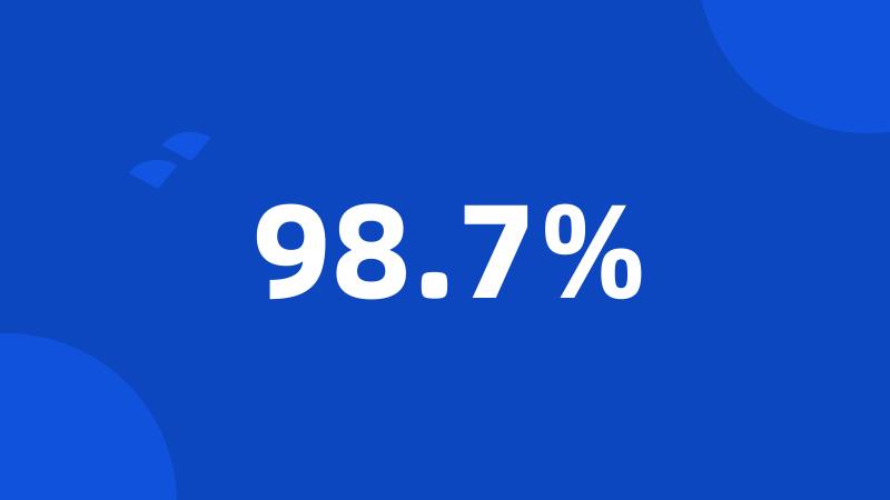 98.7%