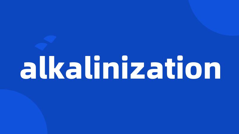 alkalinization