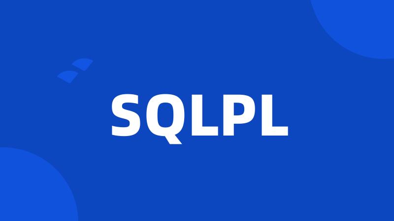 SQLPL