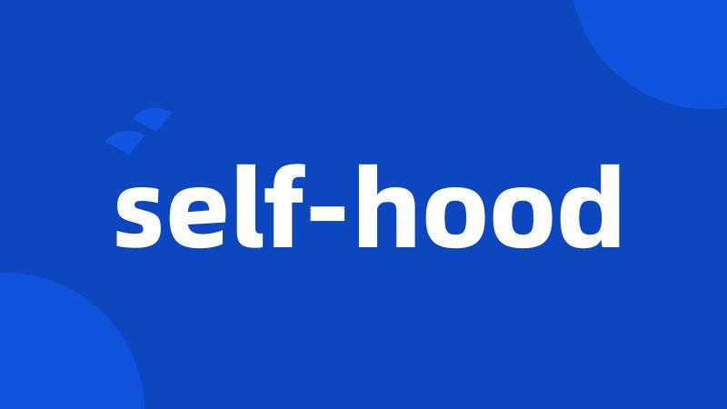 self-hood