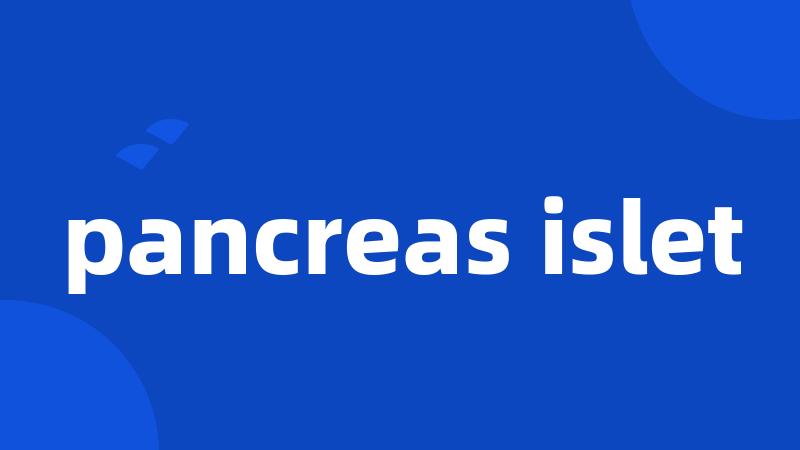 pancreas islet