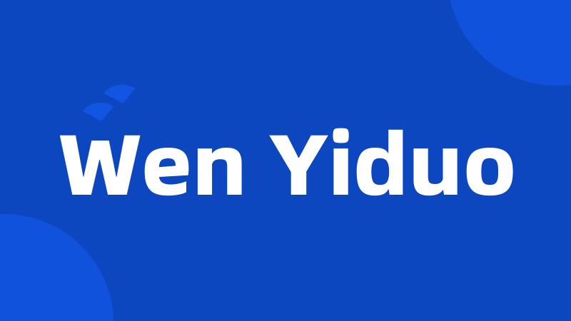 Wen Yiduo