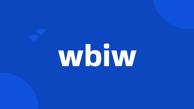 wbiw