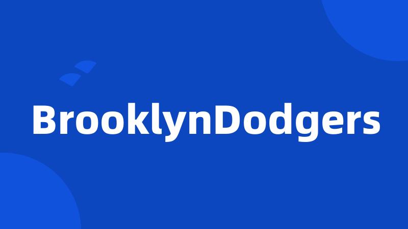 BrooklynDodgers