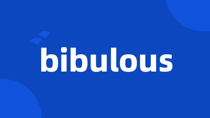 bibulous