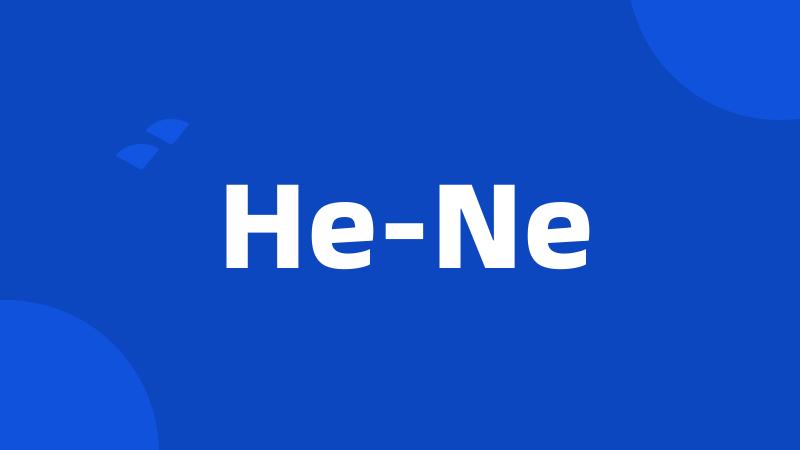 He-Ne