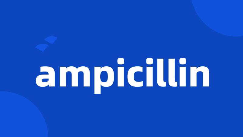 ampicillin