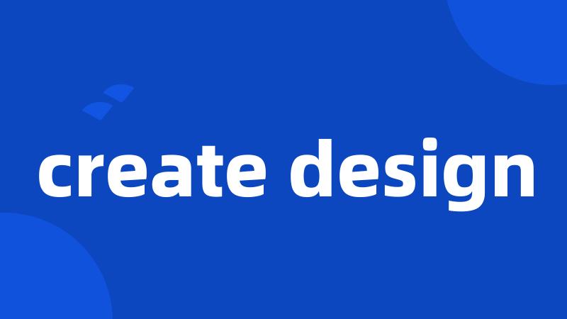 create design