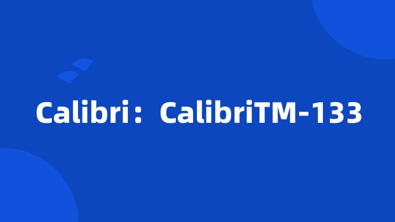 Calibri：CalibriTM-133
