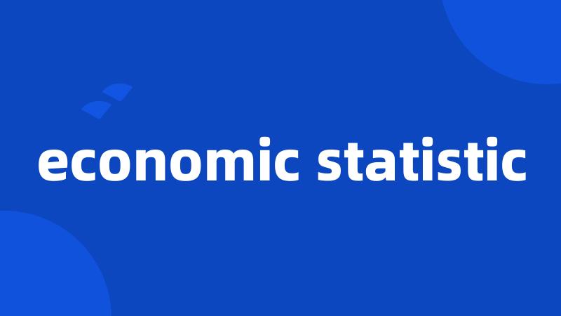 economic statistic