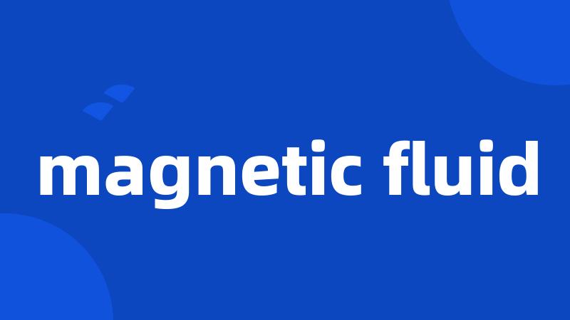 magnetic fluid