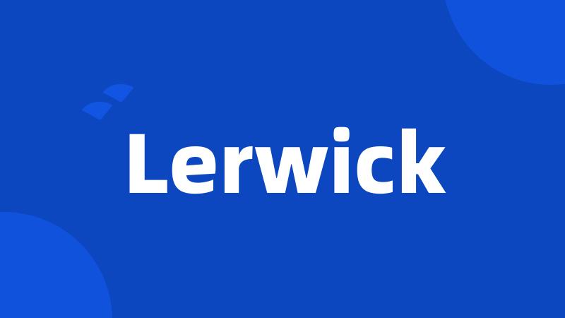 Lerwick