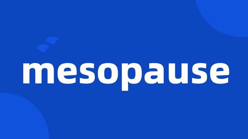 mesopause