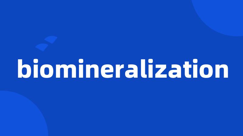 biomineralization