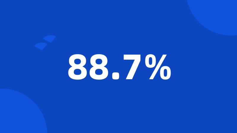 88.7%