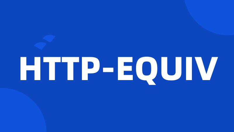 HTTP-EQUIV