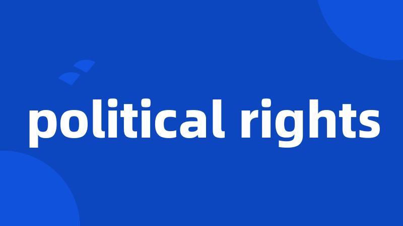 political rights