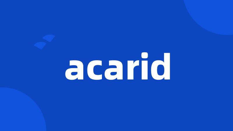 acarid
