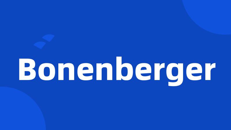 Bonenberger