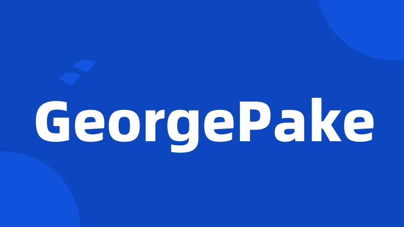 GeorgePake