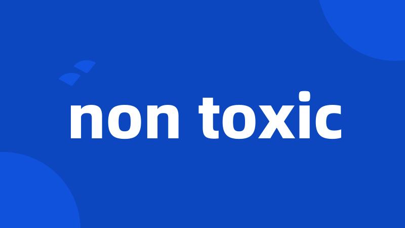 non toxic