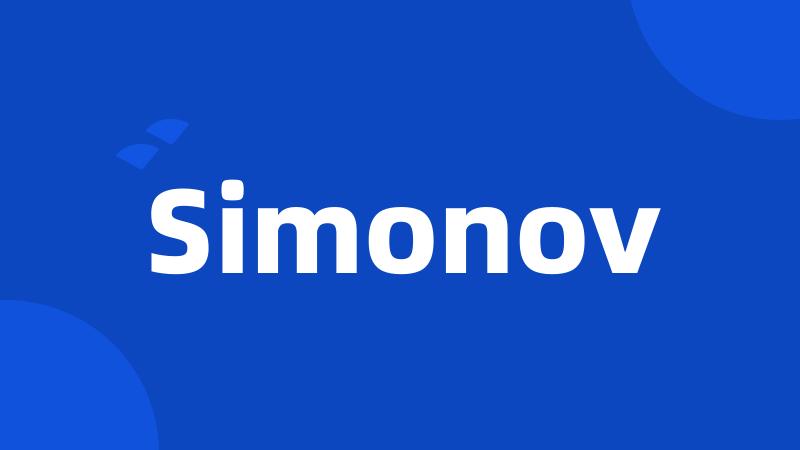 Simonov