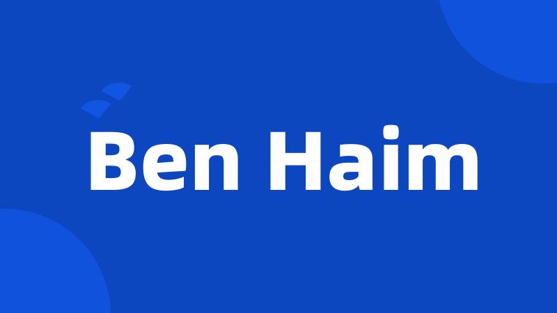 Ben Haim