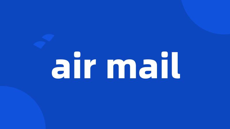 air mail