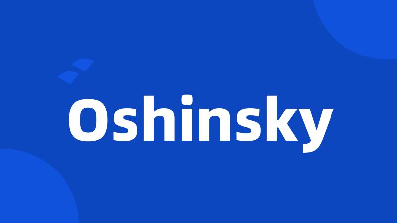 Oshinsky
