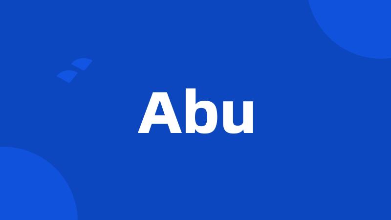 Abu