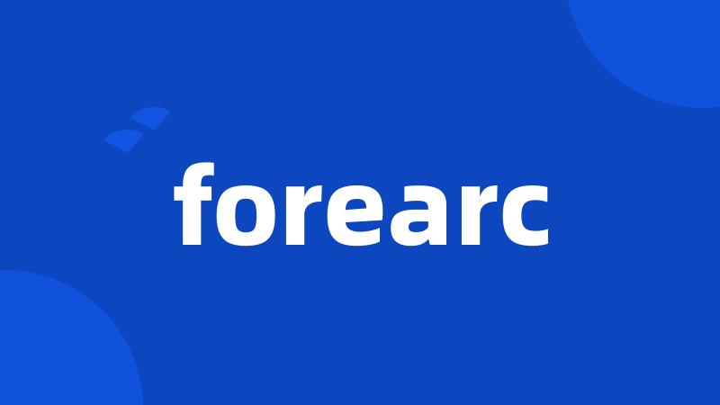 forearc