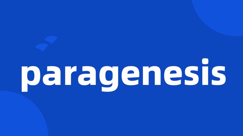 paragenesis