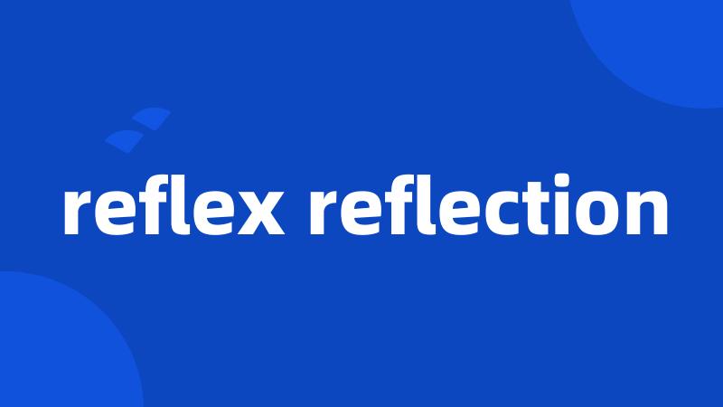 reflex reflection