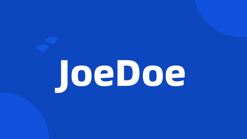 JoeDoe