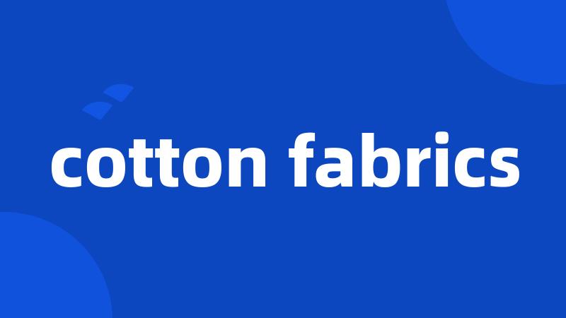 cotton fabrics