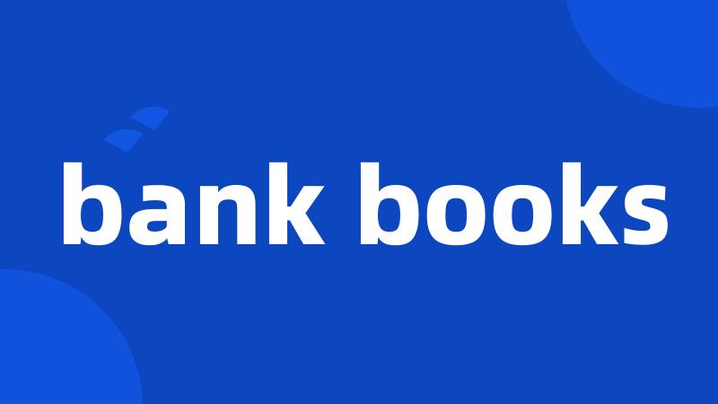 bank books