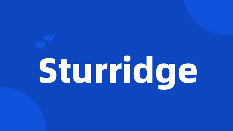 Sturridge