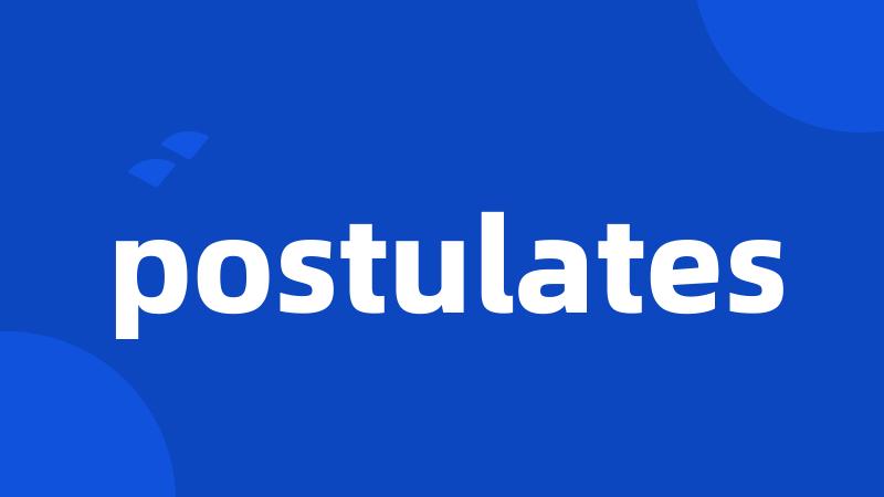 postulates