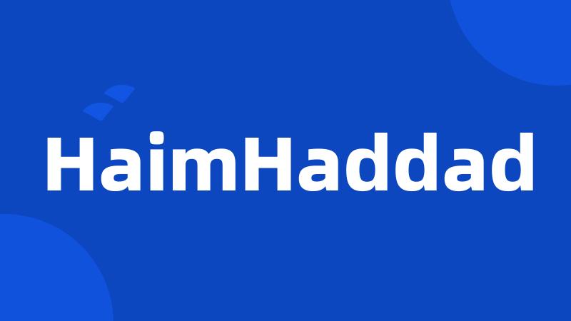 HaimHaddad