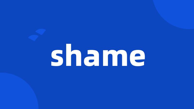 shame