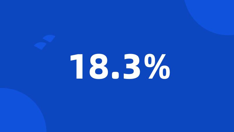 18.3%