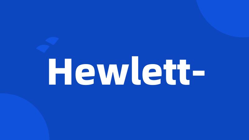 Hewlett-