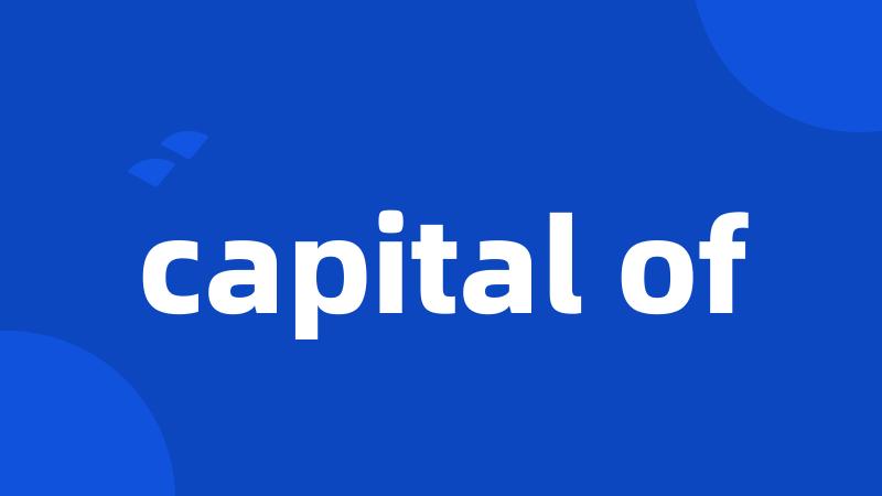 capital of