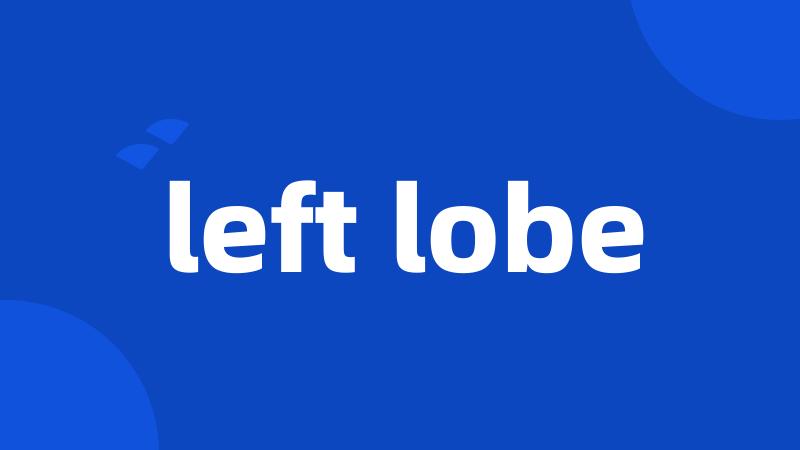left lobe