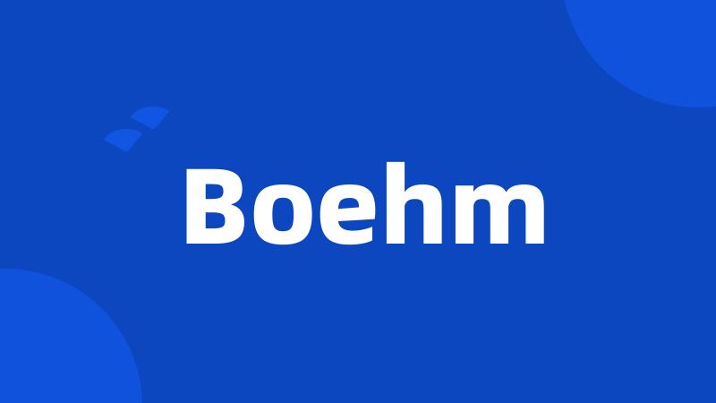 Boehm