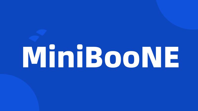 MiniBooNE